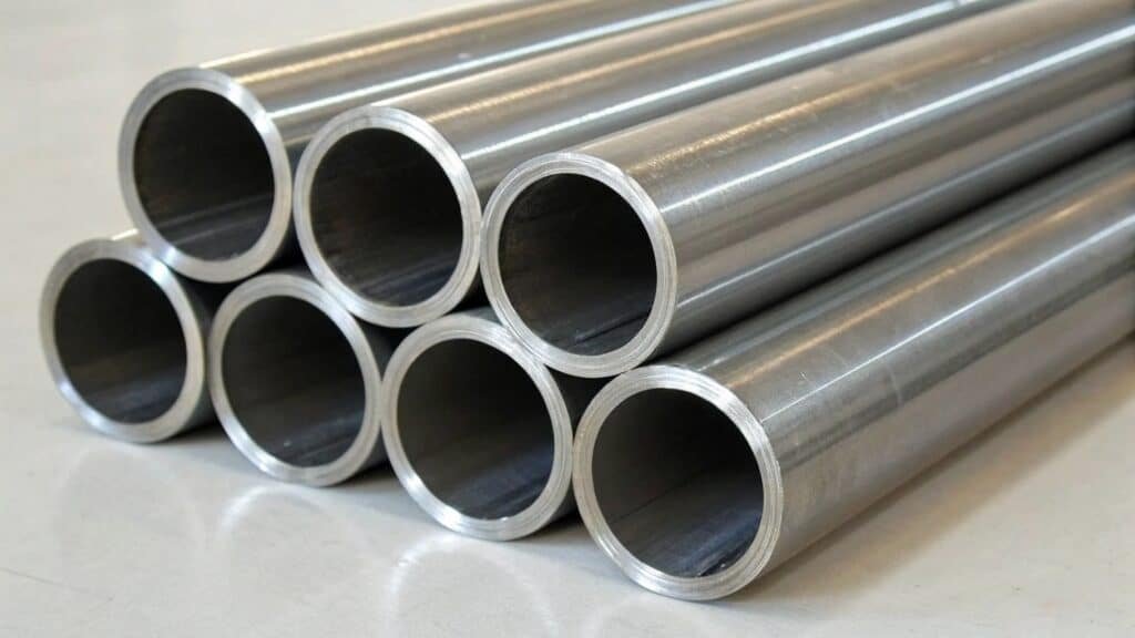 A cross-section of a tube made from a forged hollow, showing its perfect, concentric grain flow, symbolizing ultimate strength.